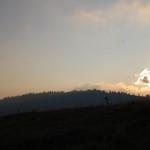 Coucher de soleil d'octobre.
